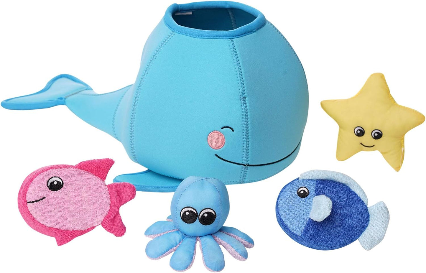 Manhattan Toy Neoprene Whale Bath Toy Set