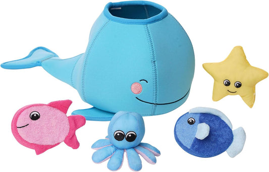Manhattan Toy Neoprene Whale Bath Toy Set