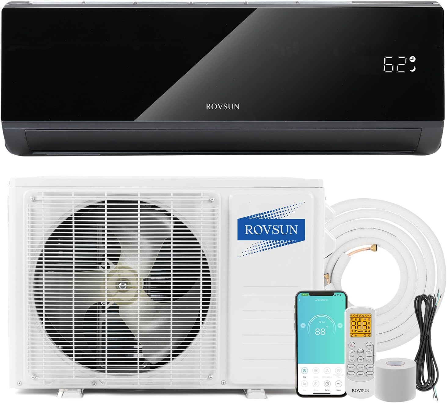 ROVSUN 12,000 BTU Energy-Saving Ductless AC Kit