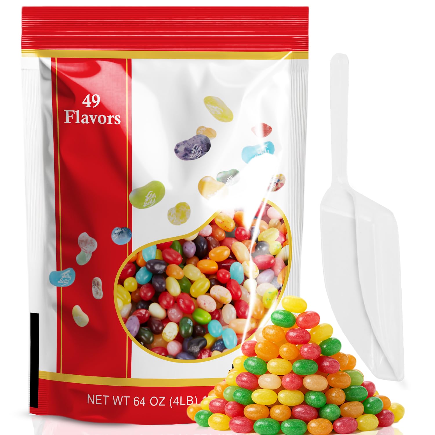 Jelly Belly Jelly Beans Assorted 49 Flavors in Bulk 4 Pounds