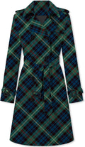 Betusline Women's Double Breasted Waterproof Trench Coat - Mid-Long