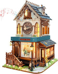 3D Wooden Puzzles Miniature Cuckoo Clock House Kit - Relaxing DIY