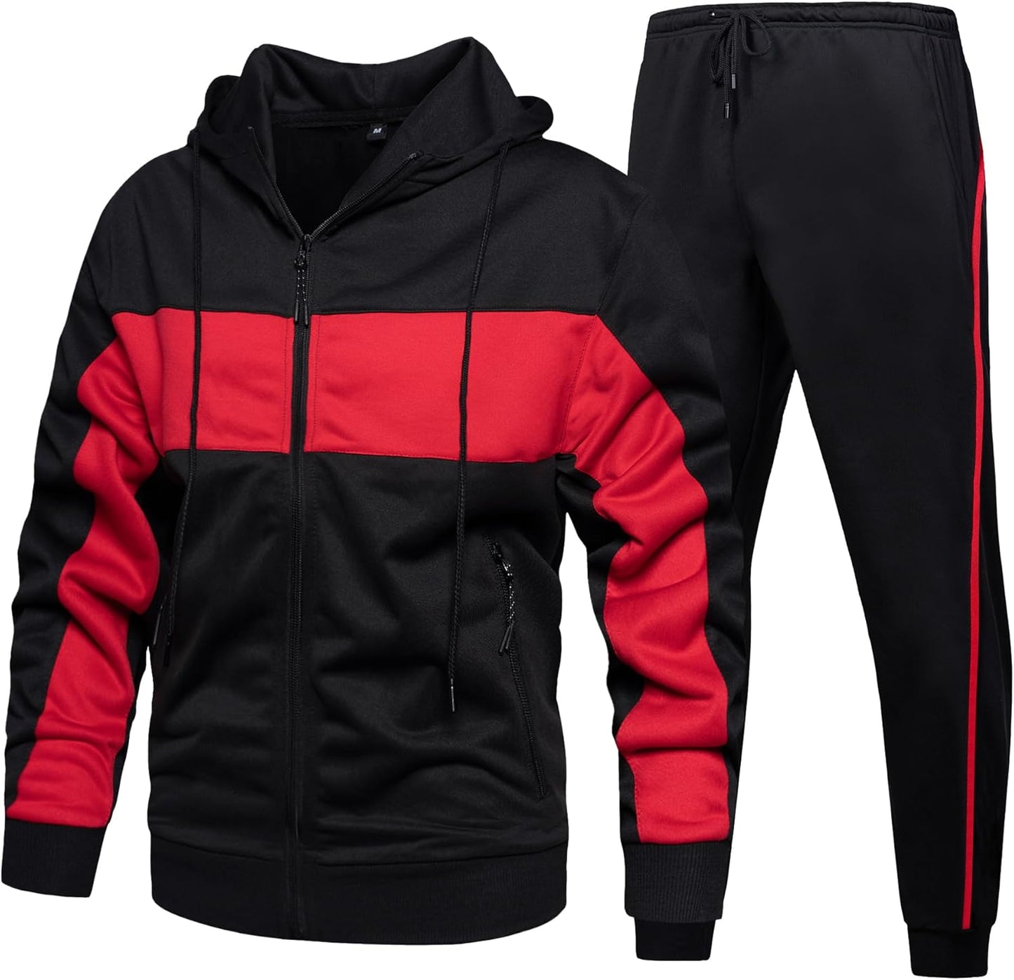Men's Hooded Athletic Tracksuit for Comfortable Workouts