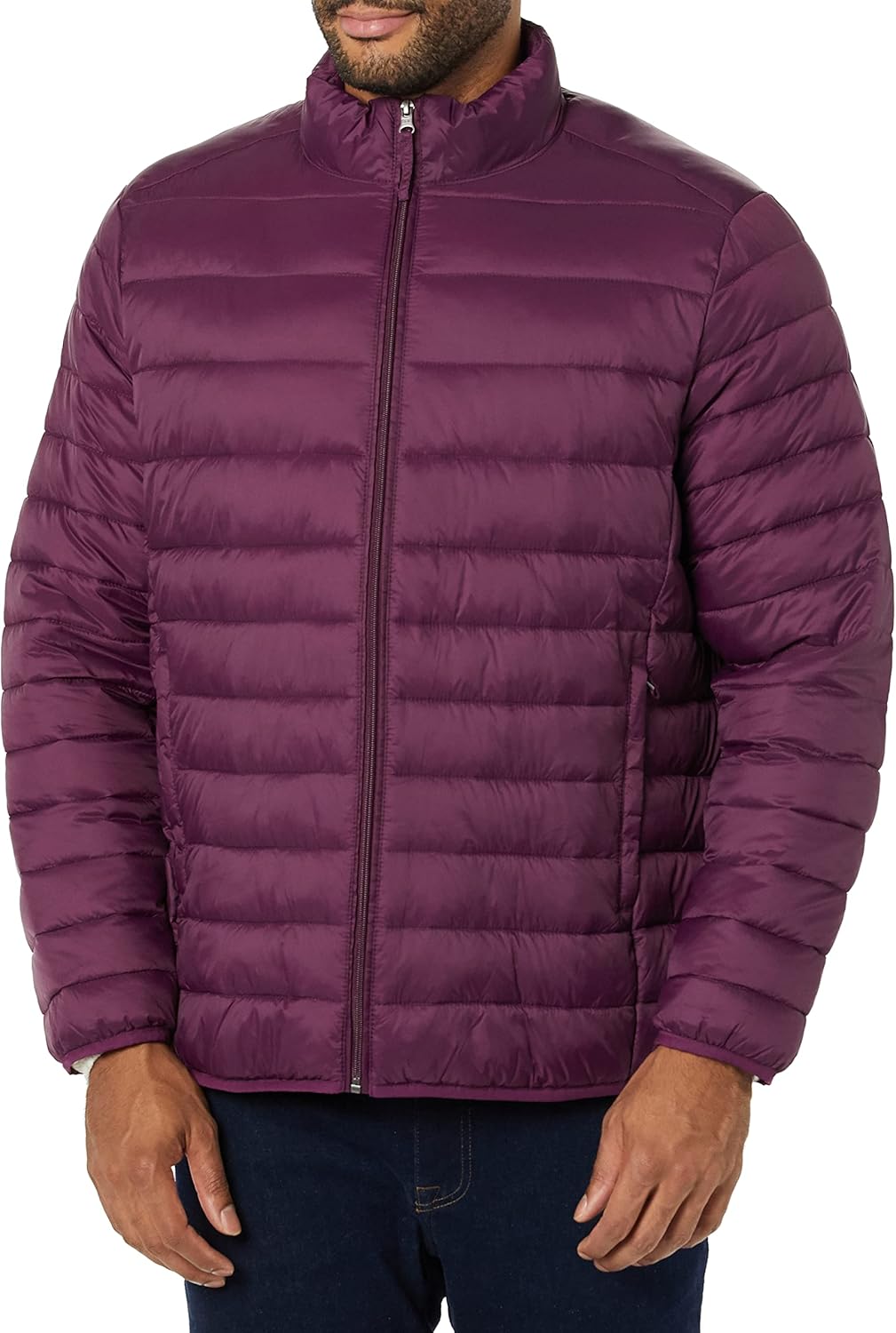 Packable Lightweight Water-Resistant Puffer Jacket for Men
