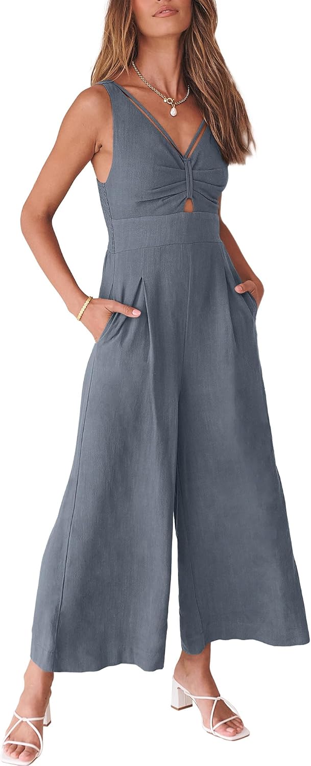Stylish Women's Jumpsuits for Summer: Wide Leg Casual Rompers