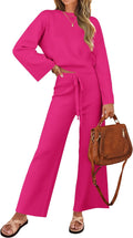 ZESICA Women's 2 Piece Knit Lounge Set - Cozy Casual Sweatsuit