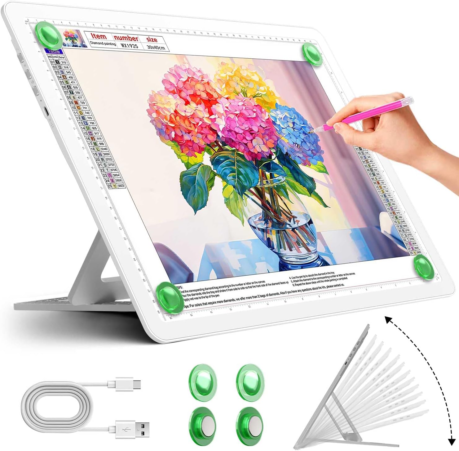 Zocelight Rechargeable A3 Light Board for Tracing and Drawing
