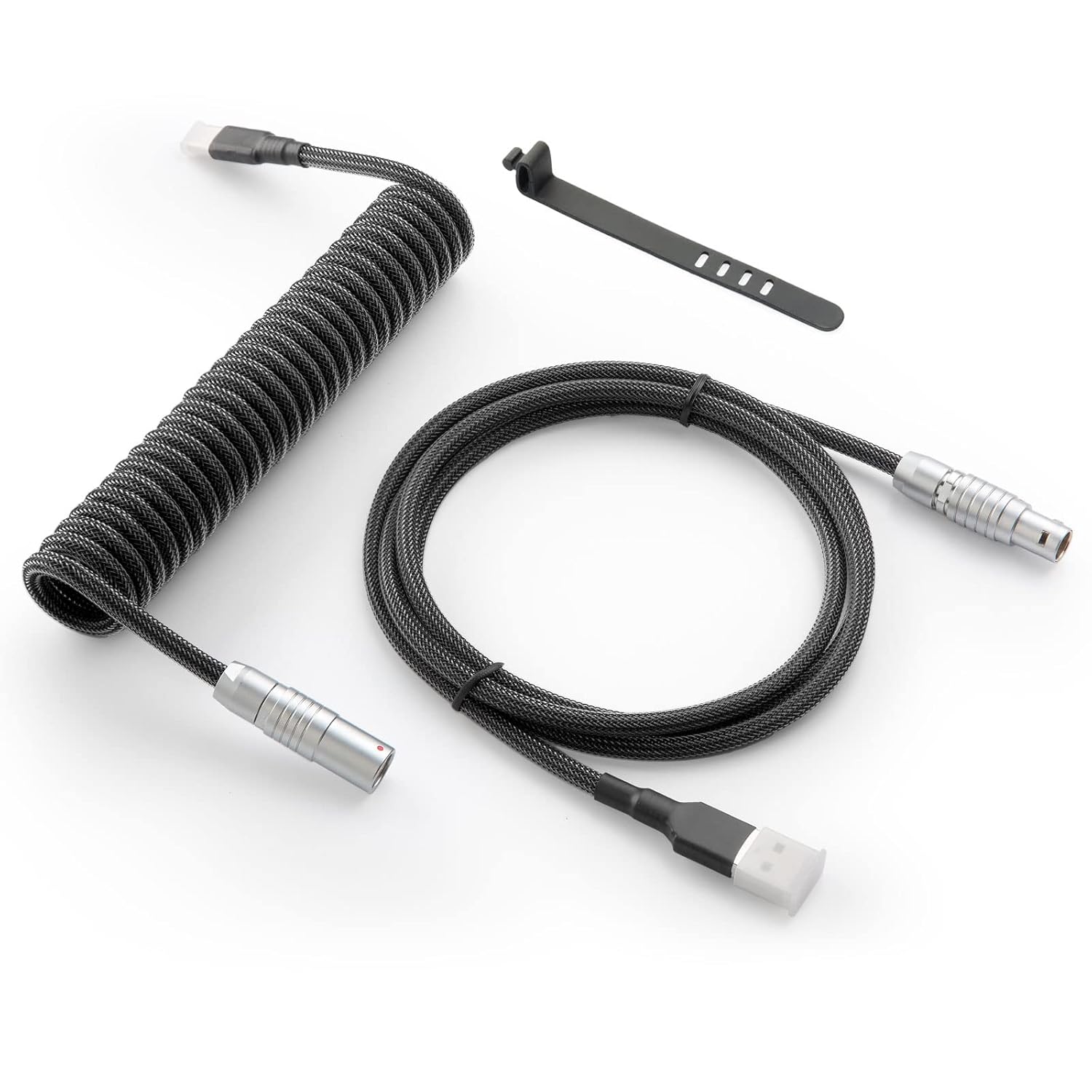 GUNMJO Pro Custom Coiled USB C Cable for Gaming Keyboards