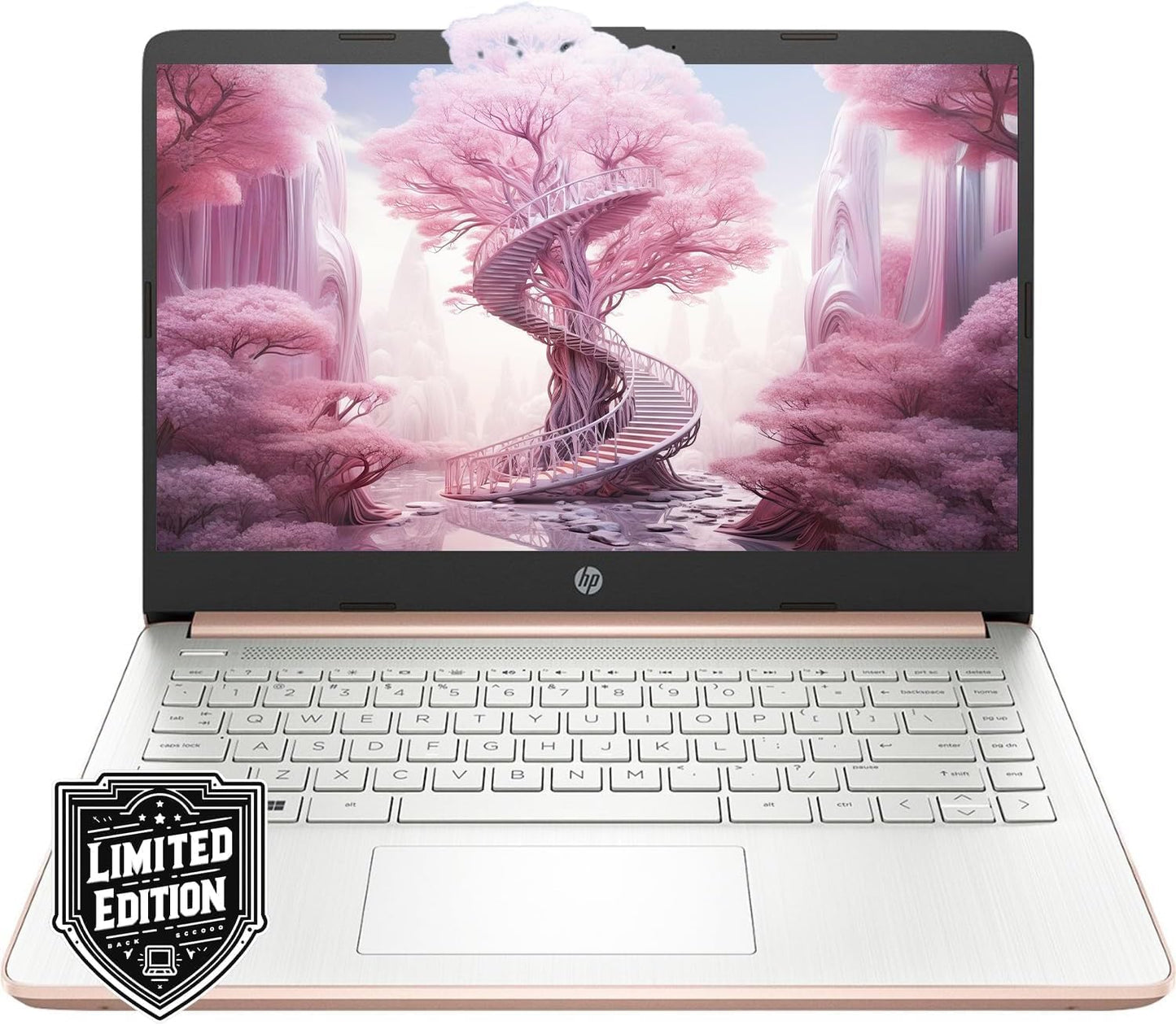HP 14in HD Laptop with Microsoft 365 and 32GB RAM for Students