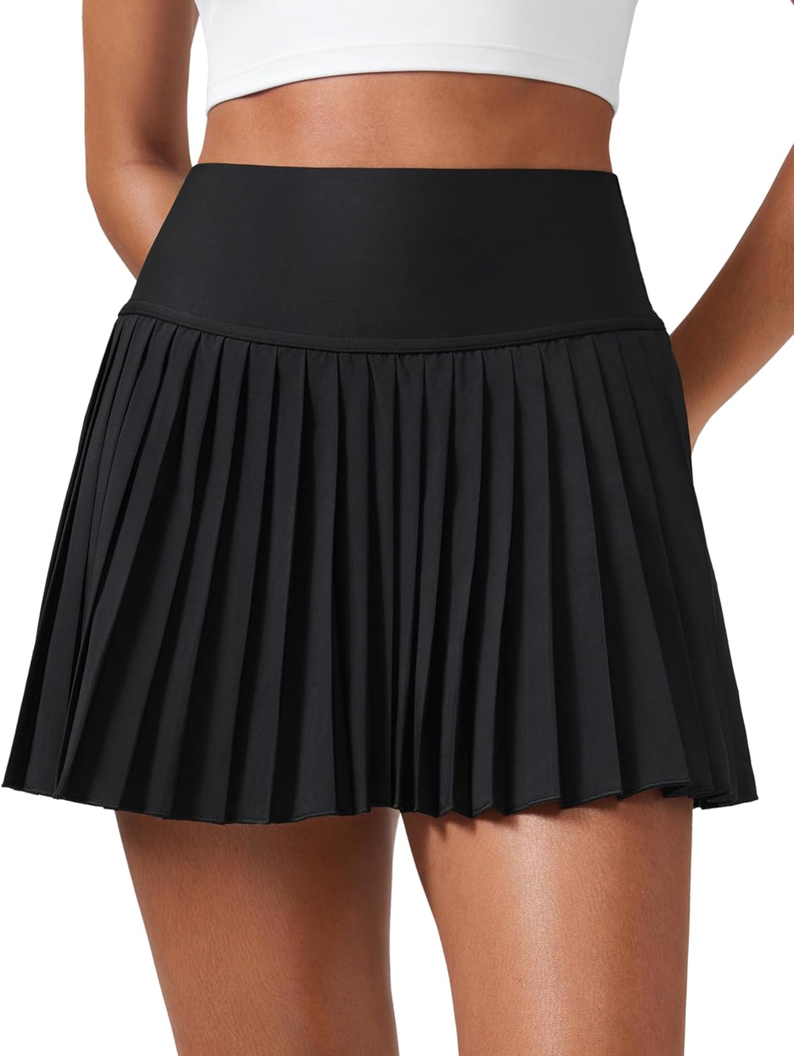 CRZ YOGA High Waisted Pleated Tennis Skirts for Women Review