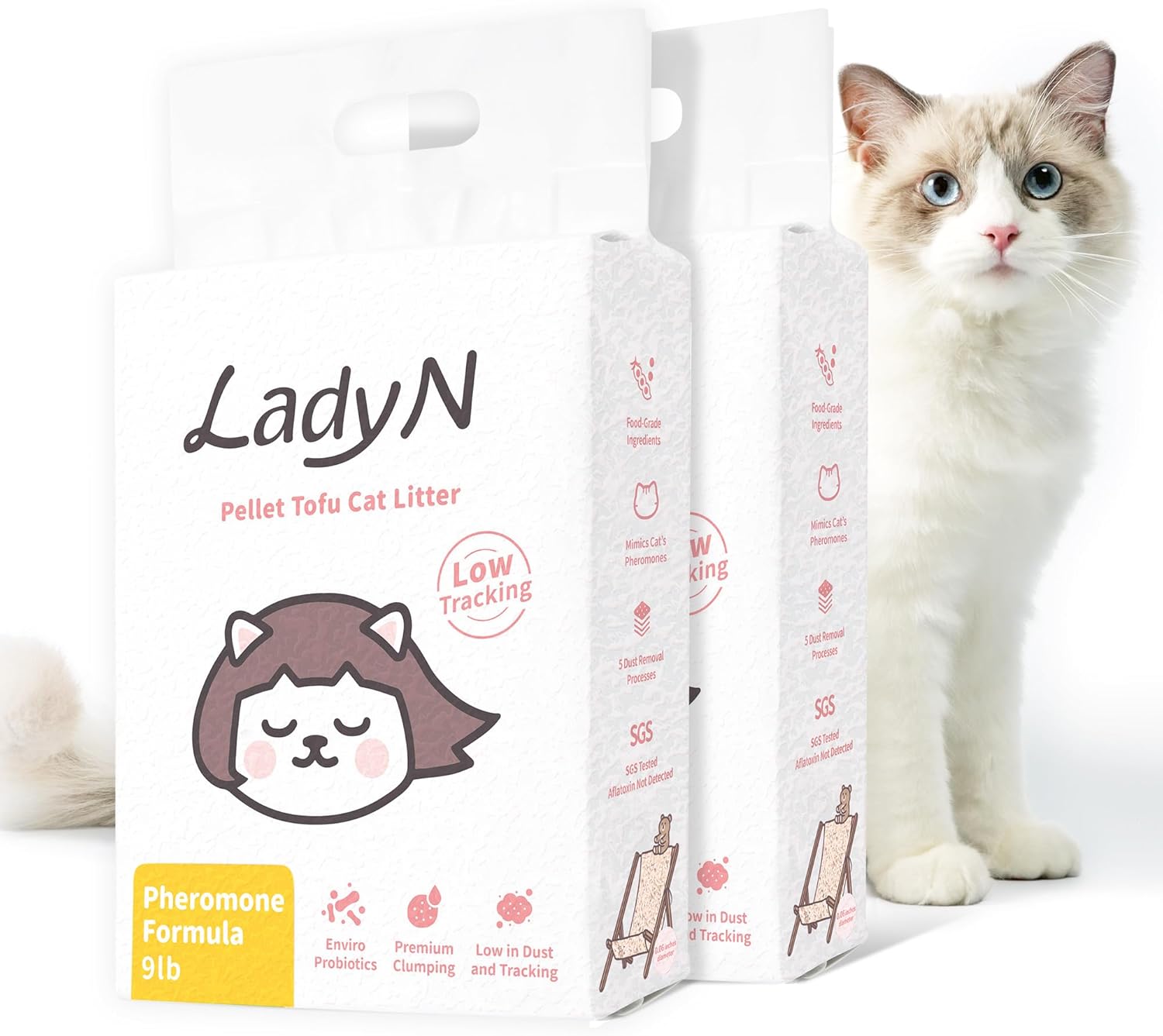Lady N Cat Attract Tofu Litter for Stress-Free Multi-Cat Homes