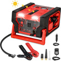 acetek Solar Jump Starter: 2000A Power, 400W Inverter, 100 PSI Air Compressor