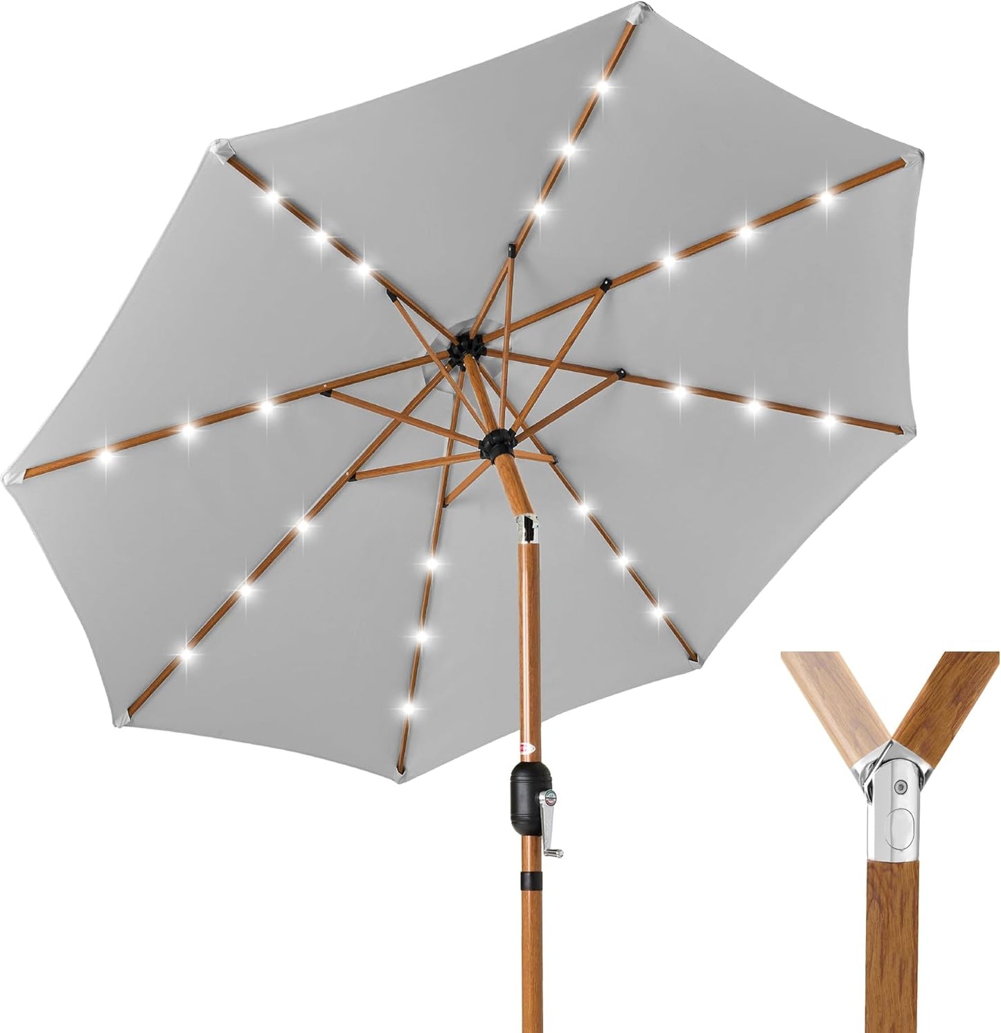 Best Choice Products 10ft Solar Market Patio Umbrella Review