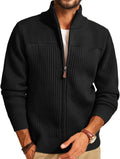 PJ PAUL JONES Men's Full Zipper Cardigan - Warm, Stylish Layering