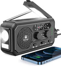 Emergency Radio TENROOP 5000mAh Solar Hand Crank Radio - Long-Run