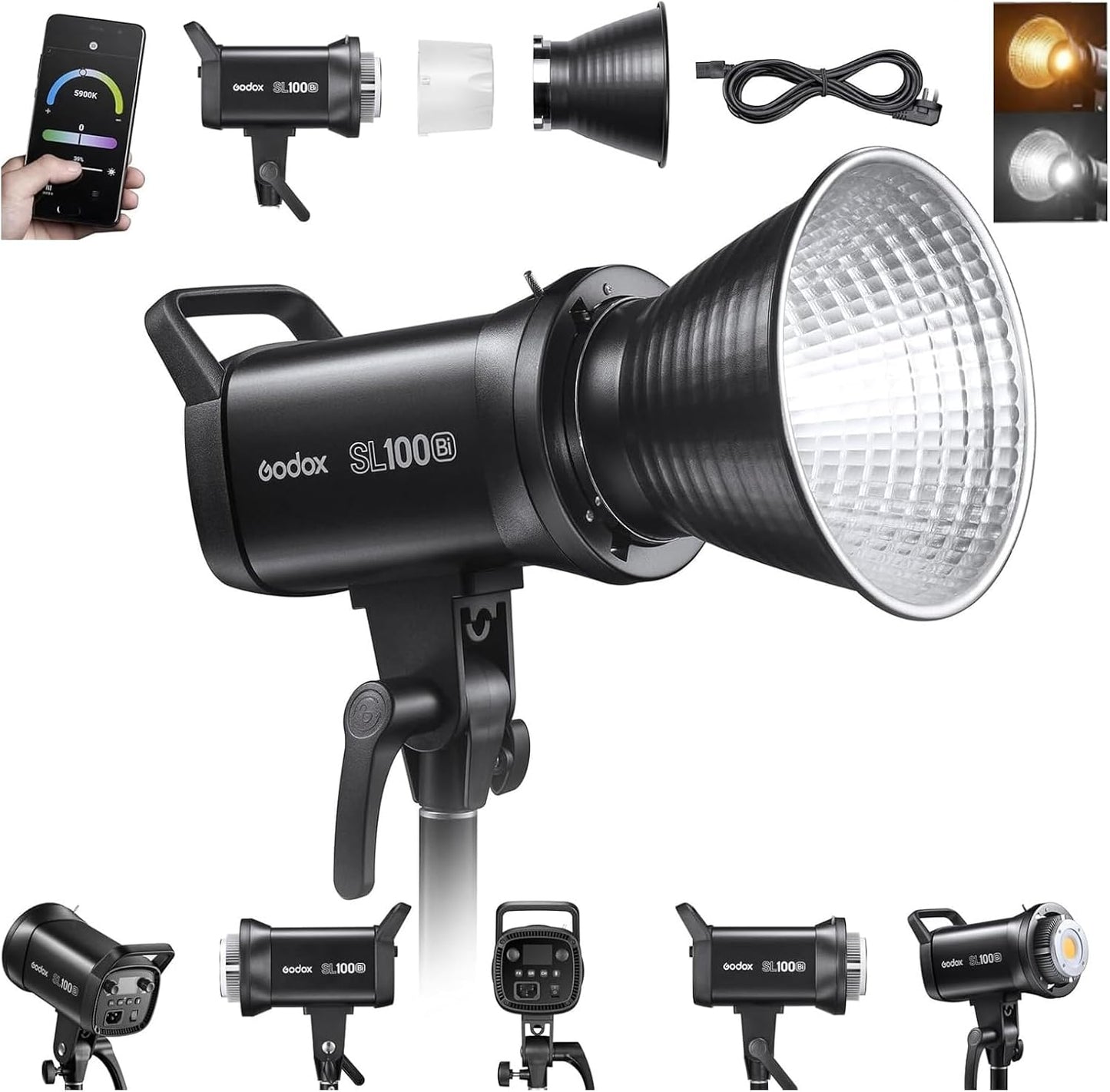 Godox SL100Bi 100W Bi-Color LED Video Light for Creators