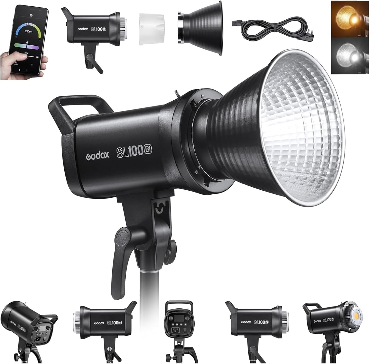 Godox SL100Bi 100W Bi-Color LED Video Light for Creators