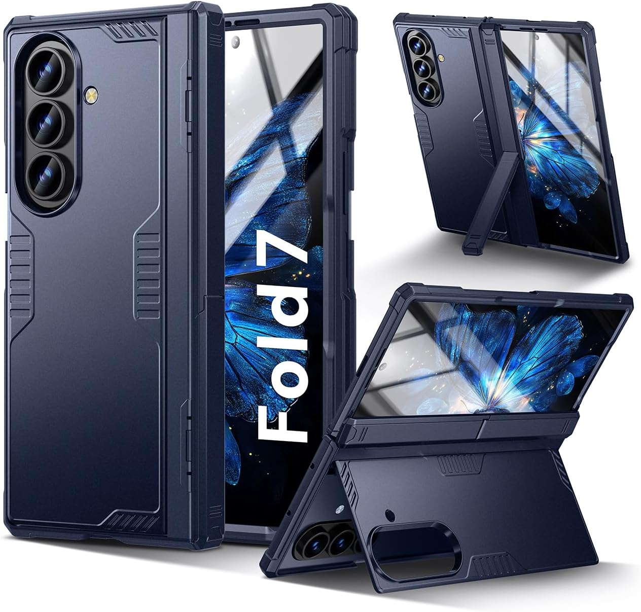 Samsung Galaxy Z Fold 7 Case with Dual Kickstand & Rugged Protection