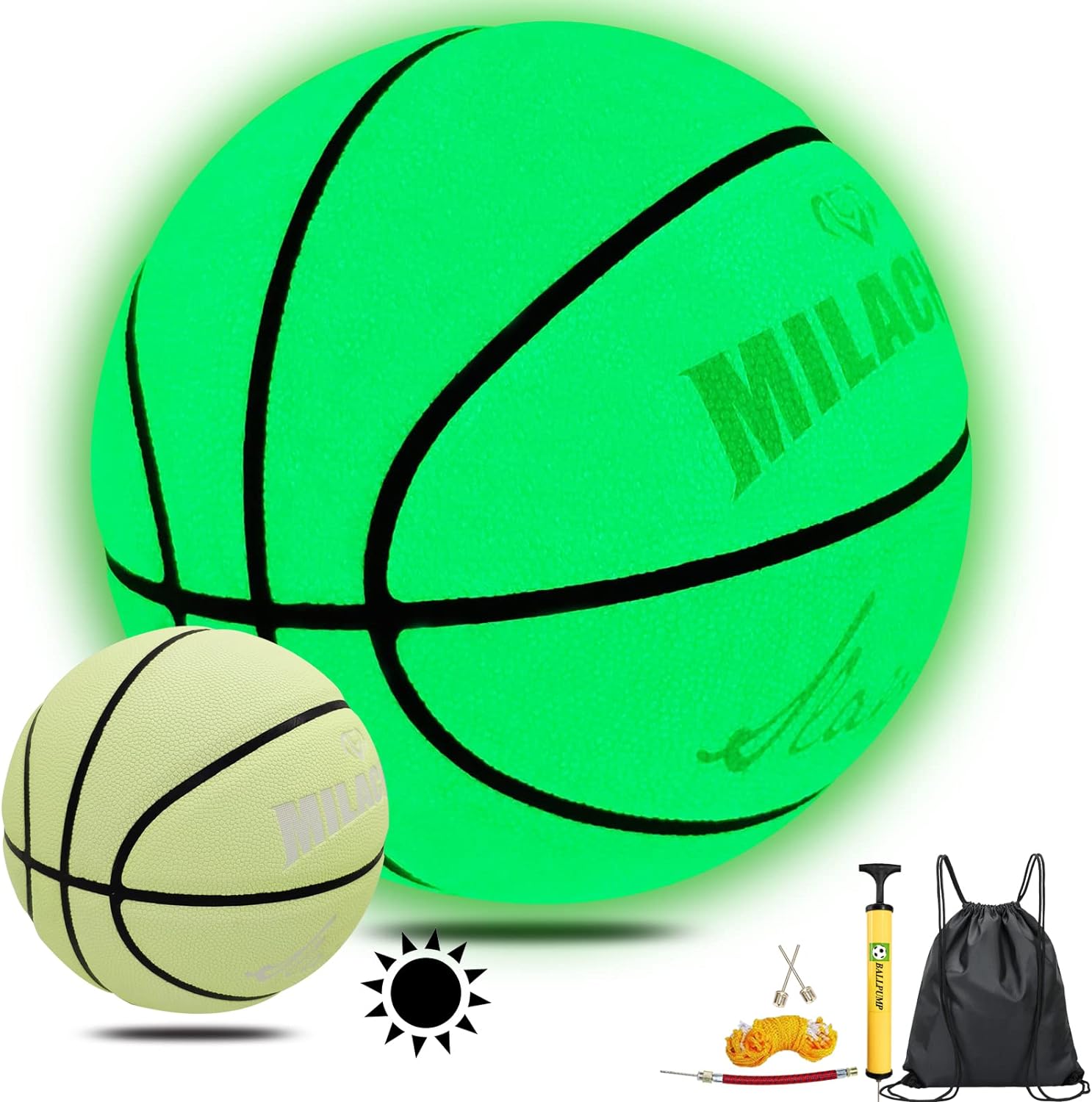Glow in The Dark Basketball - Perfect Night Game Gift for All