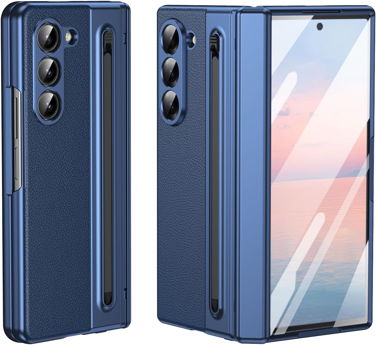 Premium Leather Case for Samsung Galaxy Z Fold 5 with S Pen