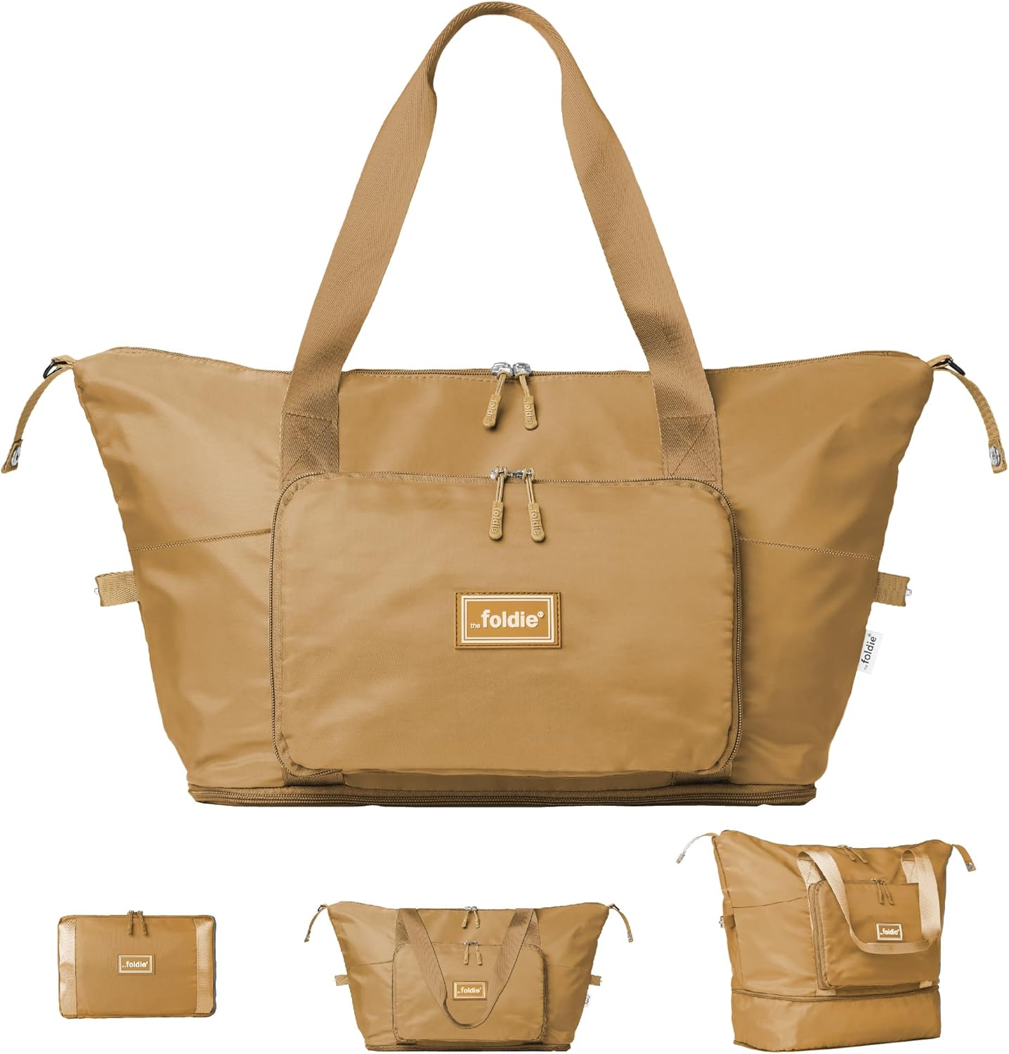 Foldable Travel Bag for Women - 40L Weekender Bag with Pockets