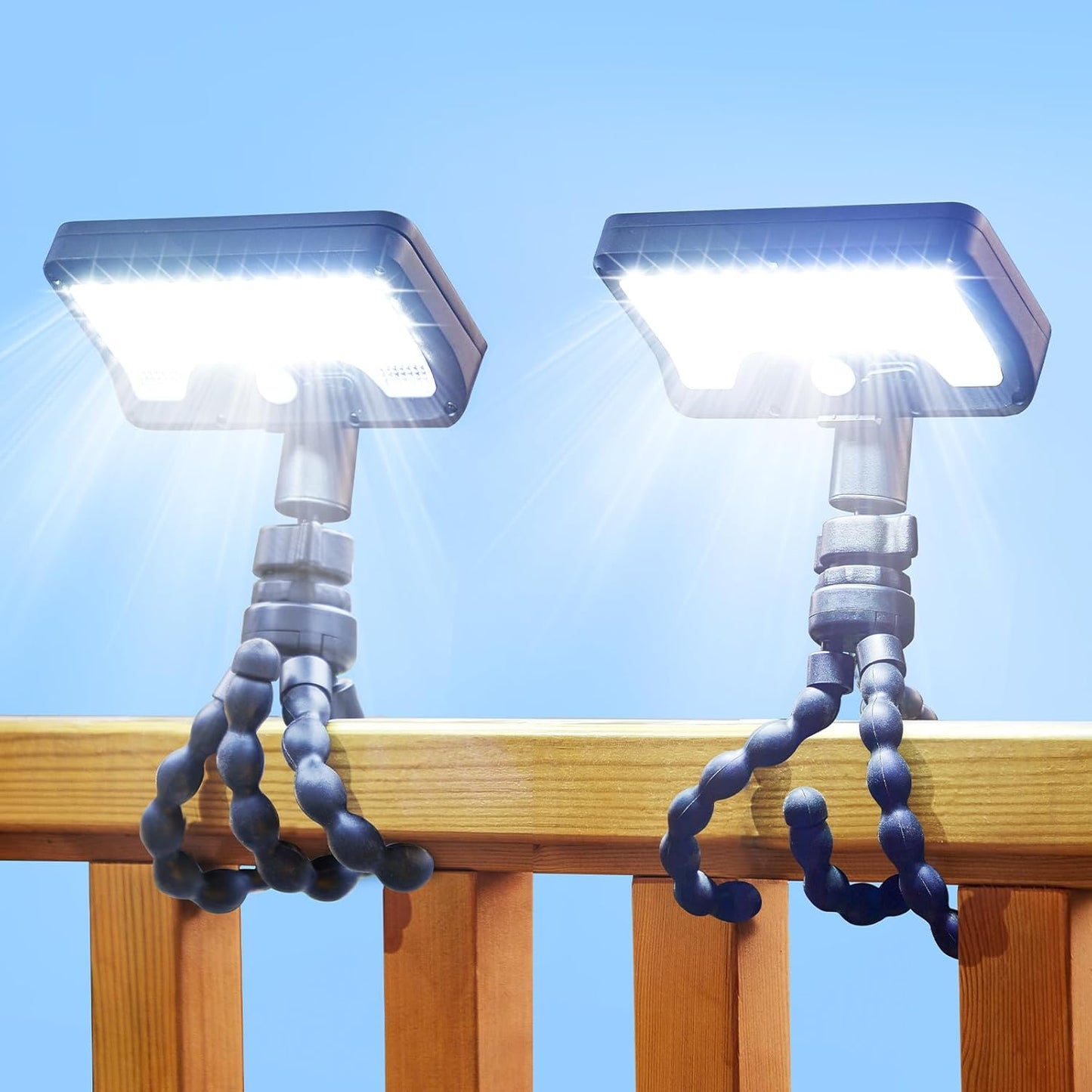 Solar Motion Lights Outdoor with Flexible Tripod for Security