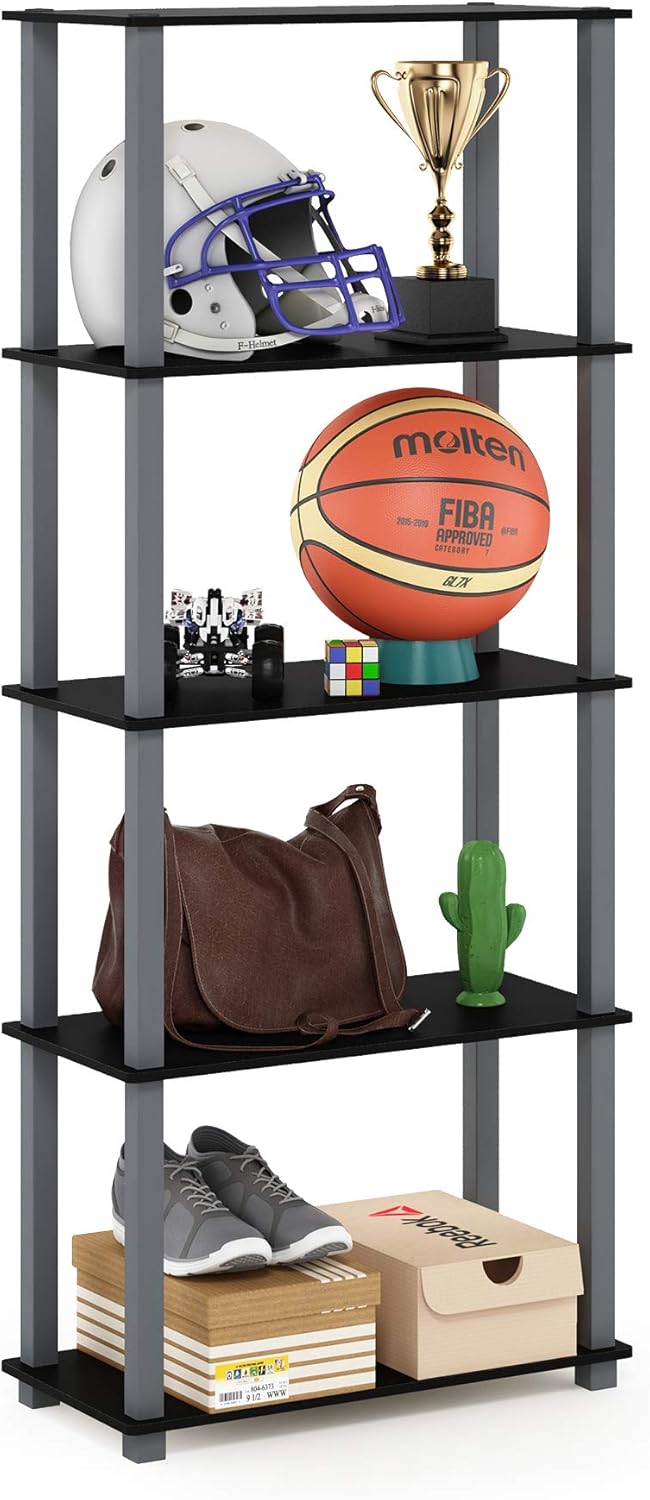 Furinno Turn-N-Tube 5-Tier Multipurpose Shelf for Storage