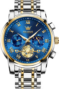 SHICHENG Men's Day Date Business Watch - Luminous & Stylish