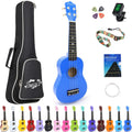 21 Inch Ukulele for Beginners Soprano Basswood - Starter Kit