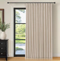 Thermal Sliding Door Curtains 100% Blackout Extra Wide Panel - Oatmeal