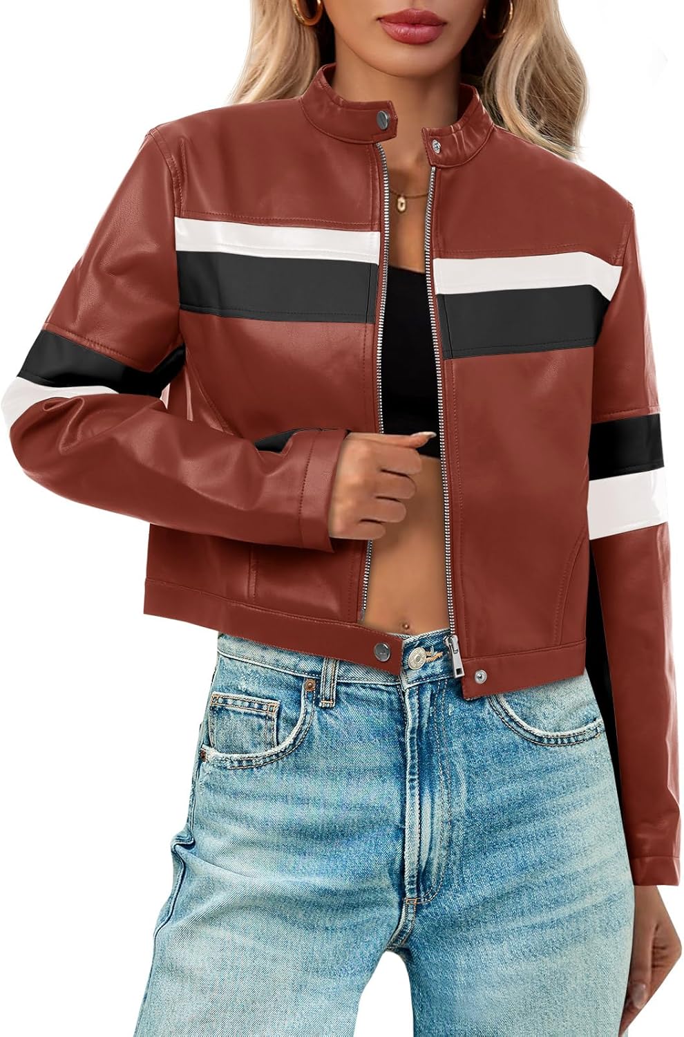 Stylish Womens Cropped Moto Biker Jackets for Every Occasion