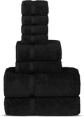 Turkish Towels 8-Piece Set - Soft, Absorbent Premium Cotton