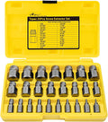 Topec 25Pcs Screw Extractor Set - Multi-Spline Easy Out Bolt Remover