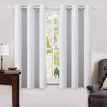 MIULEE Linen Blackout Curtains for Bedroom - 100% Blackout Drapes