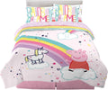 Franco Kids Bedding Super Soft Comforter and Sheet Set, Full - Peppa