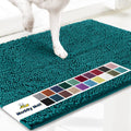 Muddy Mat Highly Absorbent Microfiber Door Mat and Pet Rug - Teal 24ft