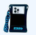 Waterproof Phone Pouch with Long Lanyard - Black IPX8 Case