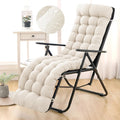 Patio Lounge Chair Cushion 66x21x4 in - Waterproof Chaise Pad
