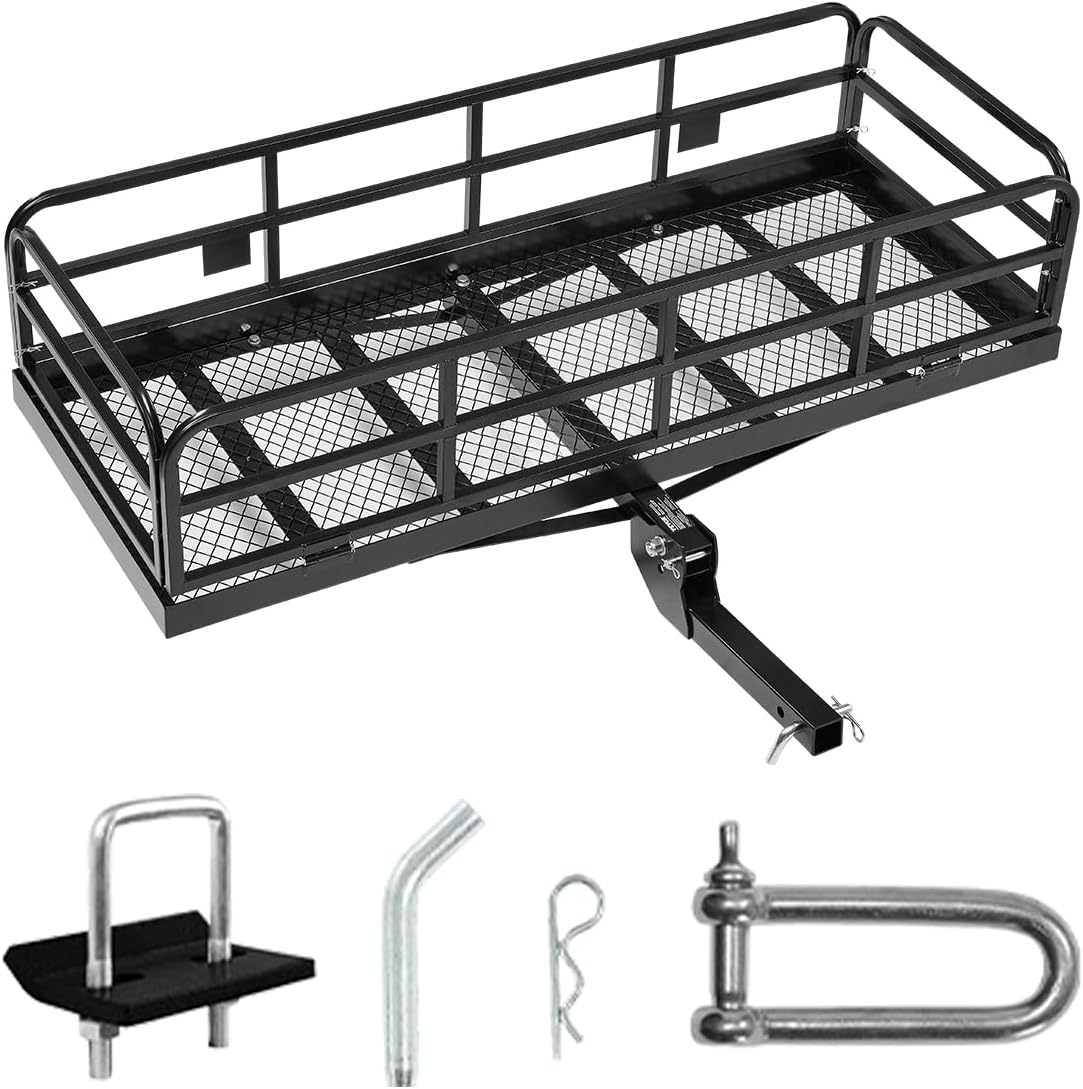 VEVOR Hitch Cargo Carrier 60x24x14 in for SUVs and Trucks