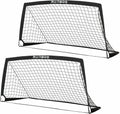 RUNBOW 6x4 FT Kids Soccer Goal - Portable Backyard Practice Net