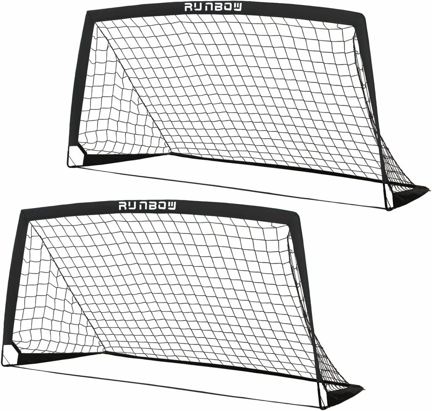 RUNBOW 6x4 FT Kids Soccer Goal for Backyard Practice Training