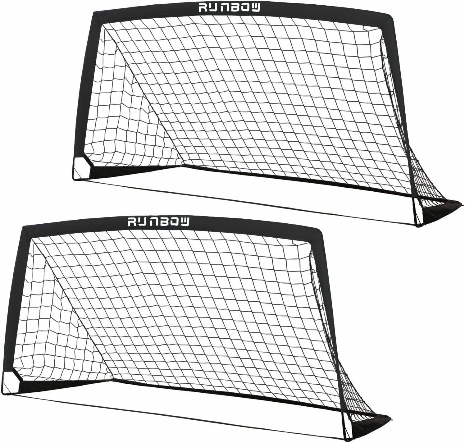 RUNBOW 6x4 FT Kids Soccer Goal for Backyard Practice Training
