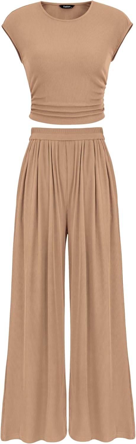PRETTYGARDEN Women's Summer 2 Piece Outfits for Trendy Style