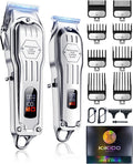 KIKIDO Hair Clippers Professional Cordless for Men - Quiet 4-Speed