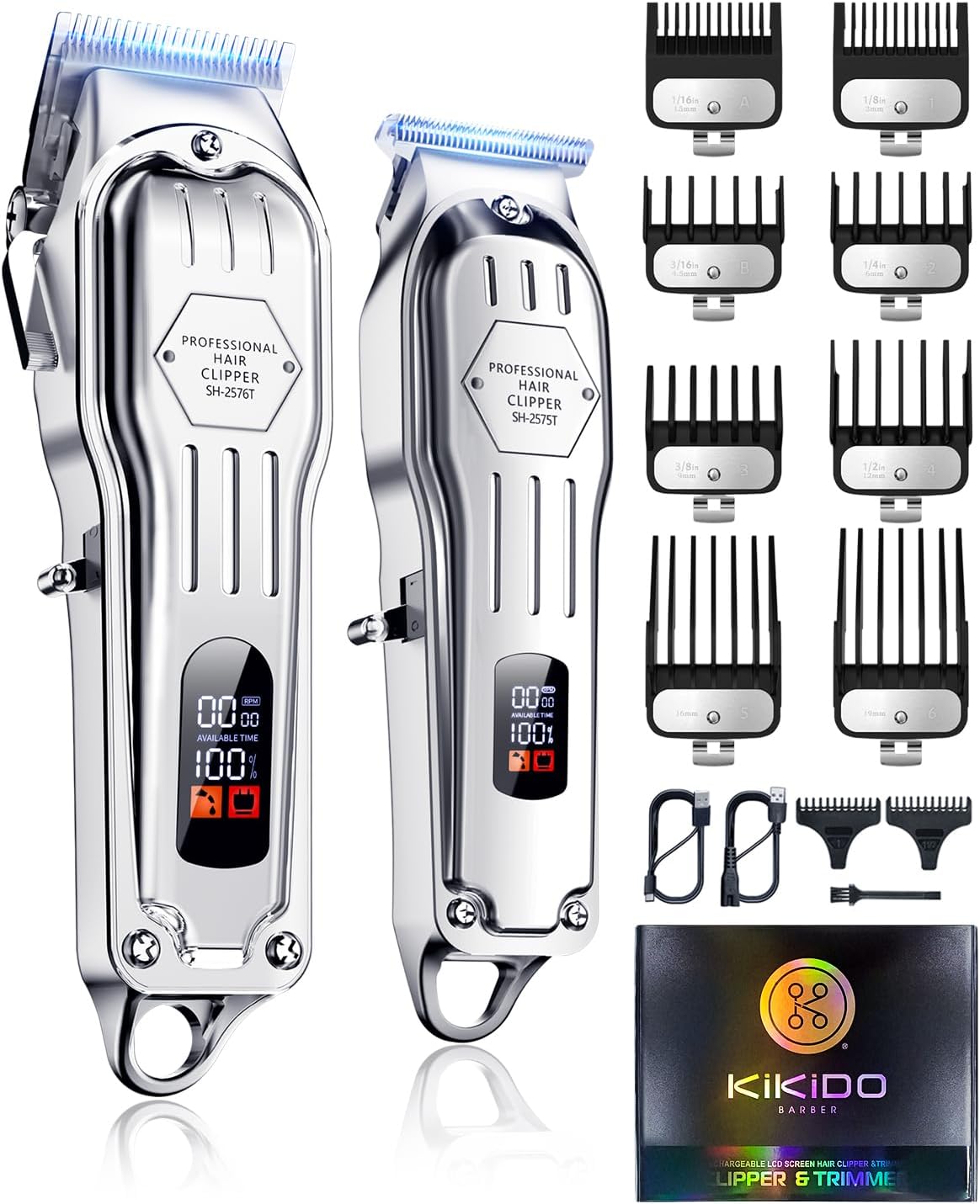 KIKIDO Hair Clippers Professional Cordless for Men and Women