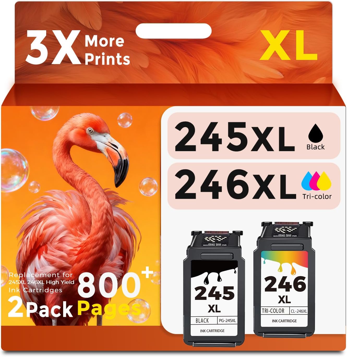 245XL 246XL Combo Pack for Canon Ink Cartridges - High Yield