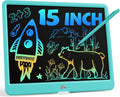 15 in LCD Writing Tablet for 3 Year Olds - Colorful Doodle Board