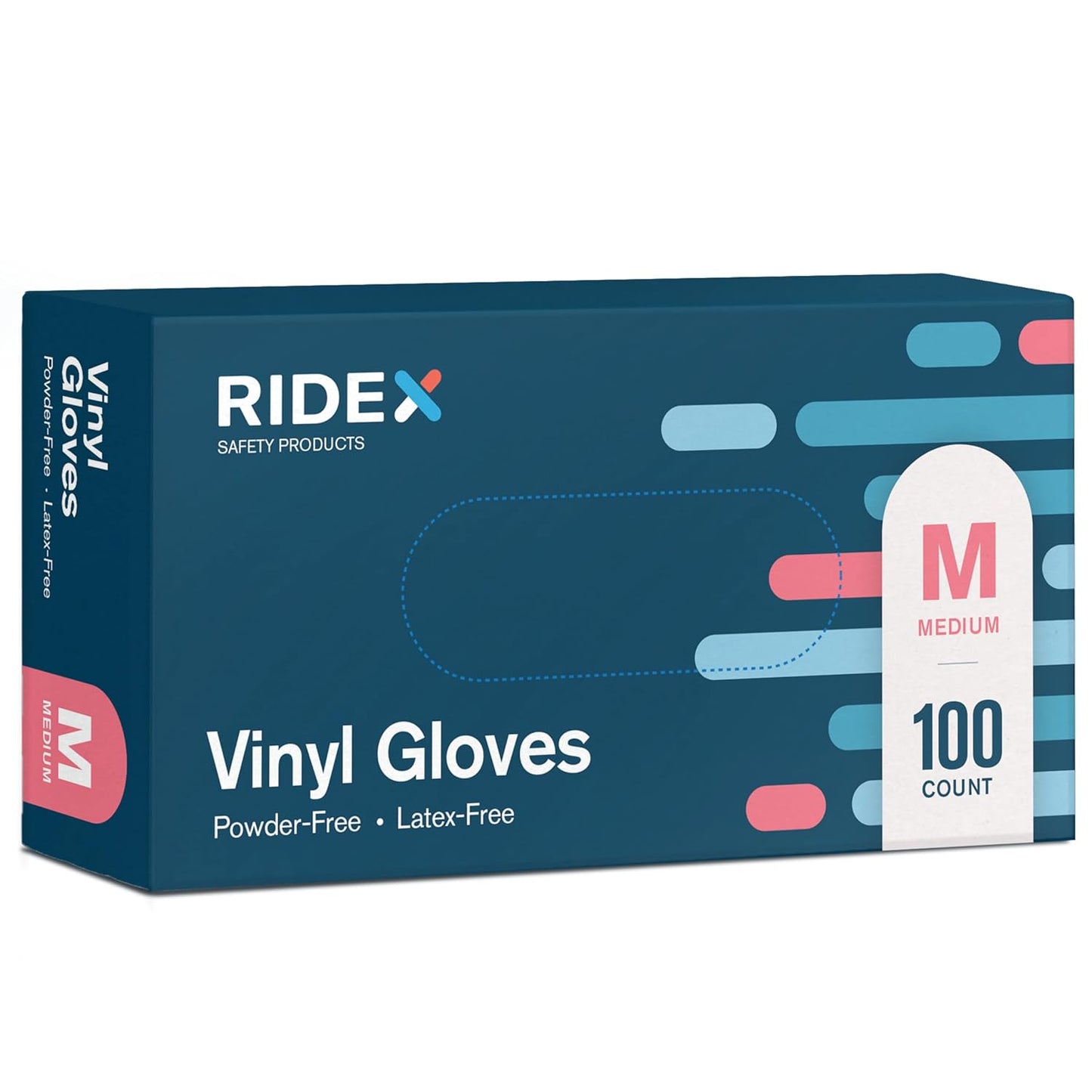 Powder-Free Clear Vinyl Gloves [100ct] - Medium