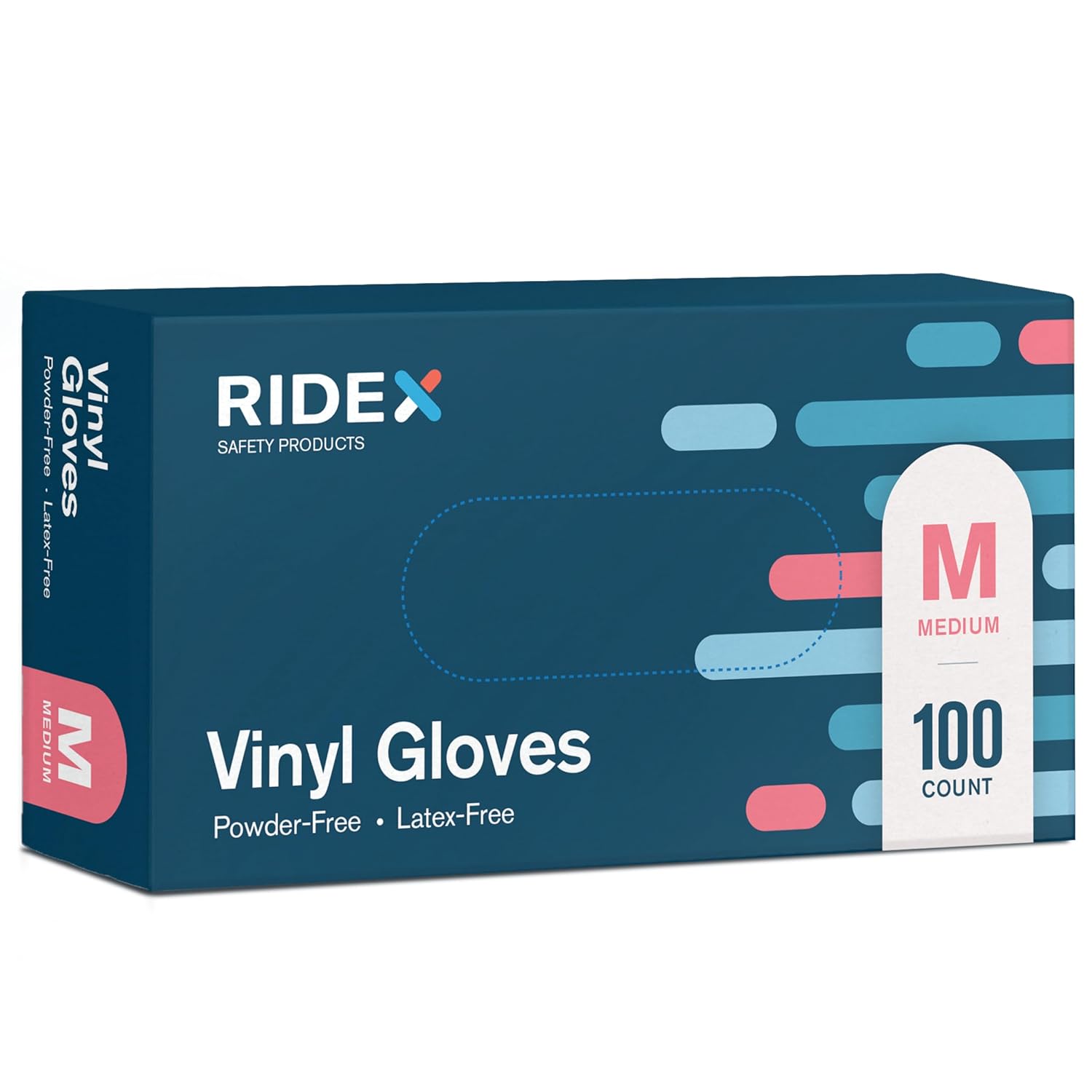 Powder-Free Clear Vinyl Gloves [100ct] - Medium
