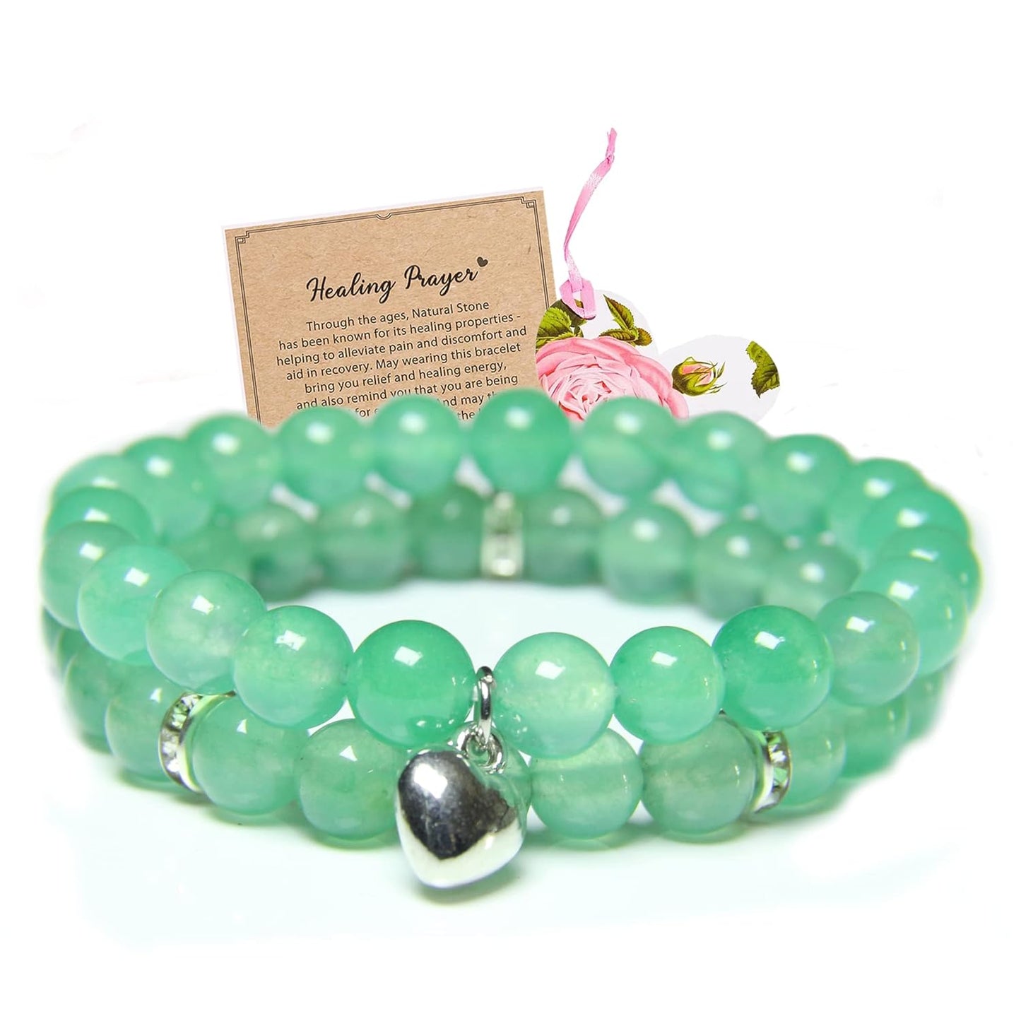 Green Aventurine Healing Bracelet - Stress Relief Gemstone